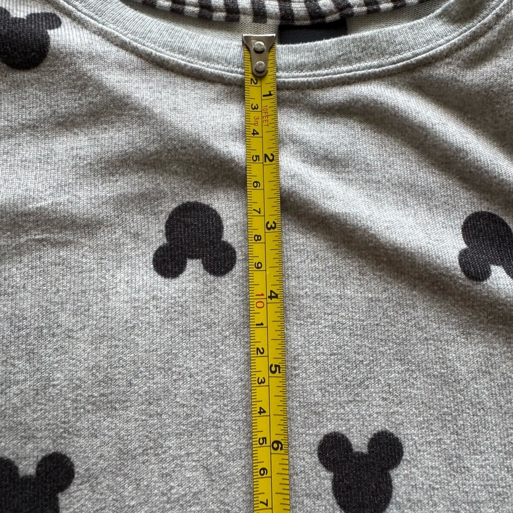 Disney Gray and Black Mickey Mouse Women's Top XXL - Picture 6 of 9
